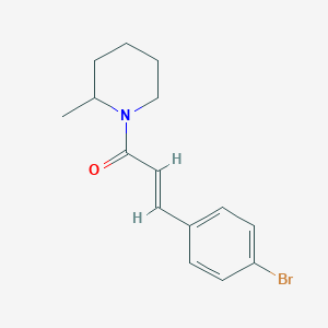 (2E)-3-(4-bromophenyl)-1-(2-methylpiperidin-1-yl)prop-2-en-1-one