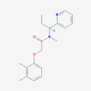 2-(2,3-dimethylphenoxy)-N-methyl-N-(1-pyridin-2-ylpropyl)acetamide