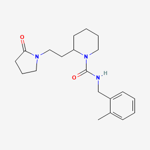 N-(2-methylbenzyl)-2-[2-(2-oxo-1-pyrrolidinyl)ethyl]-1-piperidinecarboxamide