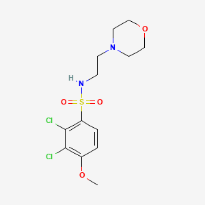 2,3-dichloro-4-methoxy-N-[2-(4-morpholinyl)ethyl]benzenesulfonamide