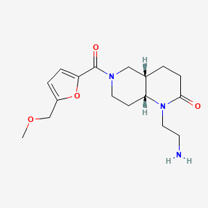 rel-(4aS,8aR)-1-(2-aminoethyl)-6-[5-(methoxymethyl)-2-furoyl]octahydro-1,6-naphthyridin-2(1H)-one hydrochloride