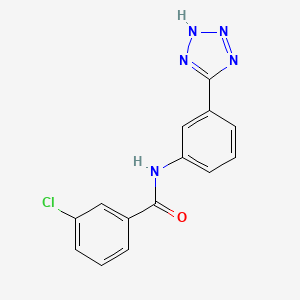 3-CHLORO-N-[3-(1H-1,2,3,4-TETRAZOL-5-YL)PHENYL]BENZAMIDE