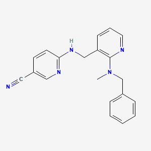 6-[({2-[benzyl(methyl)amino]pyridin-3-yl}methyl)amino]nicotinonitrile