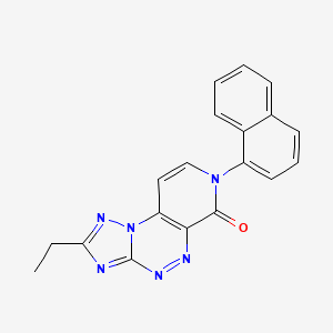 molecular formula C19H14N6O B5421649 2-ethyl-7-(1-naphthyl)pyrido[4,3-e][1,2,4]triazolo[5,1-c][1,2,4]triazin-6(7H)-one 