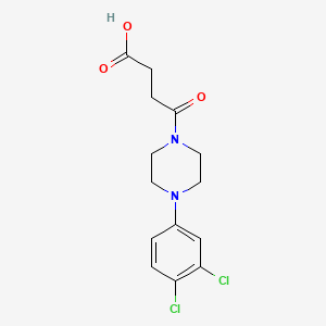 molecular formula C14H16Cl2N2O3 B5421672 4-[4-(3,4-Dichlorophenyl)piperazin-1-yl]-4-oxobutanoic acid 