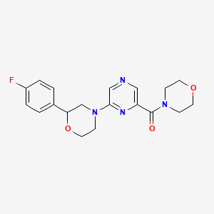 2-(4-fluorophenyl)-4-[6-(morpholin-4-ylcarbonyl)pyrazin-2-yl]morpholine