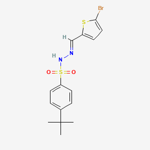 N'-[(5-bromo-2-thienyl)methylene]-4-tert-butylbenzenesulfonohydrazide