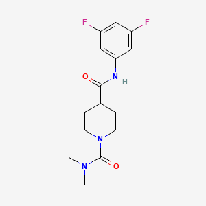 N~4~-(3,5-difluorophenyl)-N~1~,N~1~-dimethylpiperidine-1,4-dicarboxamide