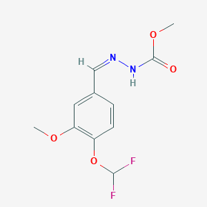 methyl 2-[4-(difluoromethoxy)-3-methoxybenzylidene]hydrazinecarboxylate