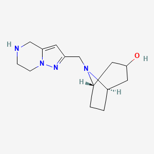 (3-endo)-8-(4,5,6,7-tetrahydropyrazolo[1,5-a]pyrazin-2-ylmethyl)-8-azabicyclo[3.2.1]octan-3-ol dihydrochloride