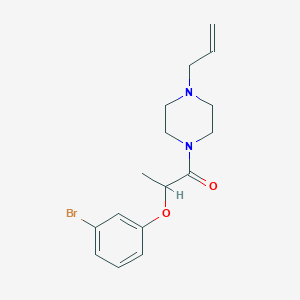 1-(4-ALLYLPIPERAZINO)-2-(3-BROMOPHENOXY)-1-PROPANONE