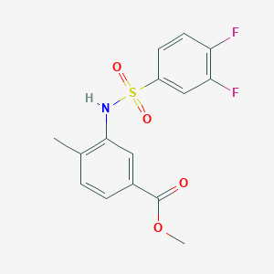 methyl 3-{[(3,4-difluorophenyl)sulfonyl]amino}-4-methylbenzoate