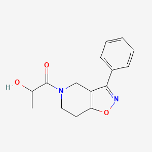 1-oxo-1-(3-phenyl-6,7-dihydroisoxazolo[4,5-c]pyridin-5(4H)-yl)propan-2-ol