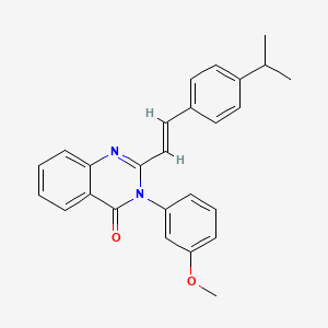 2-[2-(4-isopropylphenyl)vinyl]-3-(3-methoxyphenyl)-4(3H)-quinazolinone