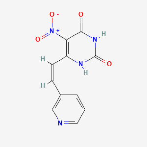 5-nitro-6-[2-(3-pyridinyl)vinyl]-2,4(1H,3H)-pyrimidinedione