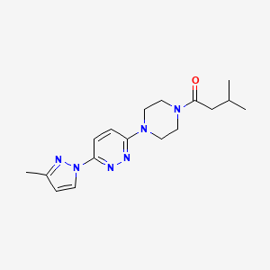 3-[4-(3-methylbutanoyl)-1-piperazinyl]-6-(3-methyl-1H-pyrazol-1-yl)pyridazine