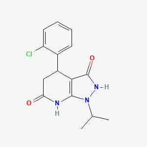 4-(2-chlorophenyl)-1-isopropyl-4,7-dihydro-1H-pyrazolo[3,4-b]pyridine-3,6(2H,5H)-dione