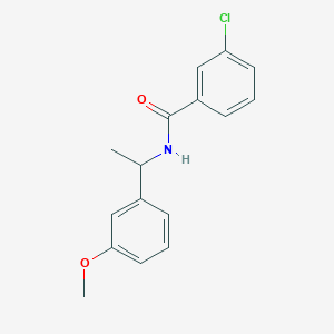 3-chloro-N-[1-(3-methoxyphenyl)ethyl]benzamide