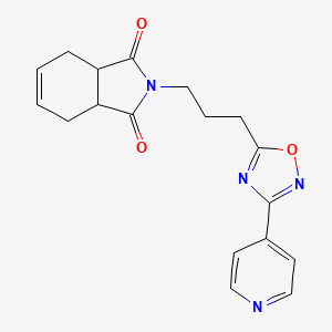 2-[3-(3-pyridin-4-yl-1,2,4-oxadiazol-5-yl)propyl]-3a,4,7,7a-tetrahydro-1H-isoindole-1,3(2H)-dione