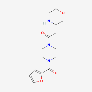 3-{2-[4-(2-furoyl)-1-piperazinyl]-2-oxoethyl}morpholine hydrochloride