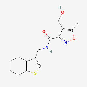 4-(hydroxymethyl)-5-methyl-N-(4,5,6,7-tetrahydro-1-benzothien-3-ylmethyl)isoxazole-3-carboxamide