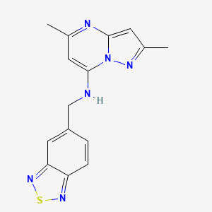 N-(2,1,3-benzothiadiazol-5-ylmethyl)-2,5-dimethylpyrazolo[1,5-a]pyrimidin-7-amine