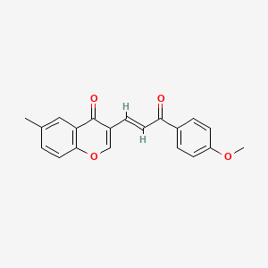 3-[3-(4-methoxyphenyl)-3-oxo-1-propen-1-yl]-6-methyl-4H-chromen-4-one