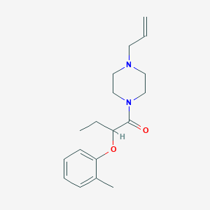 2-(2-Methylphenoxy)-1-[4-(prop-2-en-1-yl)piperazin-1-yl]butan-1-one