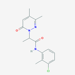 N-(3-chloro-2-methylphenyl)-2-(3,4-dimethyl-6-oxo-1(6H)-pyridazinyl)propanamide