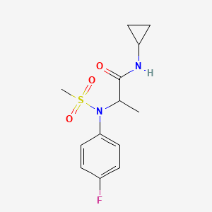 N~1~-cyclopropyl-N~2~-(4-fluorophenyl)-N~2~-(methylsulfonyl)alaninamide