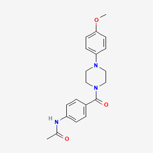 N~1~-(4-{[4-(4-METHOXYPHENYL)PIPERAZINO]CARBONYL}PHENYL)ACETAMIDE