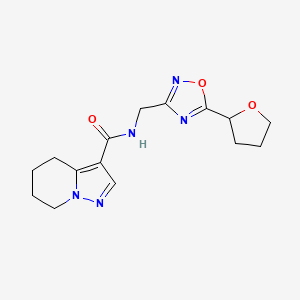 N-{[5-(tetrahydrofuran-2-yl)-1,2,4-oxadiazol-3-yl]methyl}-4,5,6,7-tetrahydropyrazolo[1,5-a]pyridine-3-carboxamide