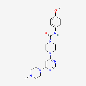 N-(4-methoxyphenyl)-4-[6-(4-methyl-1-piperazinyl)-4-pyrimidinyl]-1-piperazinecarboxamide