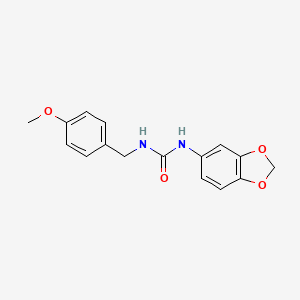 N-(1,3-BENZODIOXOL-5-YL)-N'-(4-METHOXYBENZYL)UREA