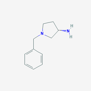 molecular formula C11H16N2 B054223 (S)-(+)-1-苄基-3-氨基吡咯烷 CAS No. 114715-38-7