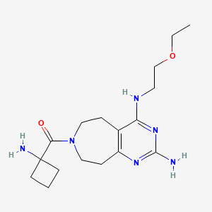 7-[(1-aminocyclobutyl)carbonyl]-N~4~-(2-ethoxyethyl)-6,7,8,9-tetrahydro-5H-pyrimido[4,5-d]azepine-2,4-diamine dihydrochloride