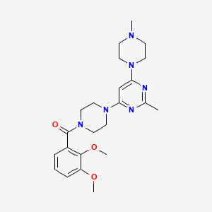 4-[4-(2,3-dimethoxybenzoyl)-1-piperazinyl]-2-methyl-6-(4-methyl-1-piperazinyl)pyrimidine