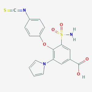 molecular formula C18H13N3O5S2 B054225 4-Isothiocyanate-piretanide CAS No. 120749-13-5