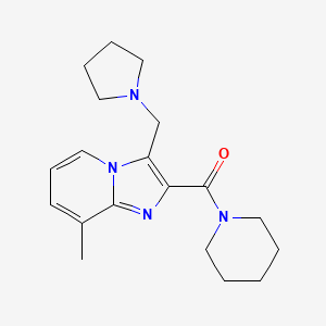 8-methyl-2-(piperidin-1-ylcarbonyl)-3-(pyrrolidin-1-ylmethyl)imidazo[1,2-a]pyridine