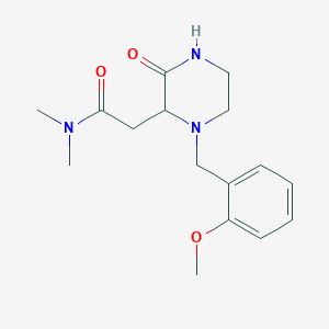 2-[1-(2-methoxybenzyl)-3-oxo-2-piperazinyl]-N,N-dimethylacetamide