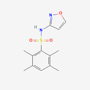 2,3,5,6-tetramethyl-N-(1,2-oxazol-3-yl)benzenesulfonamide