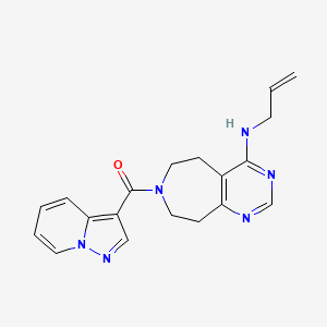 N-allyl-7-(pyrazolo[1,5-a]pyridin-3-ylcarbonyl)-6,7,8,9-tetrahydro-5H-pyrimido[4,5-d]azepin-4-amine