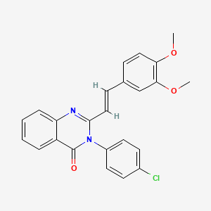 3-(4-chlorophenyl)-2-[2-(3,4-dimethoxyphenyl)vinyl]-4(3H)-quinazolinone