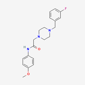 2-{4-[(3-FLUOROPHENYL)METHYL]PIPERAZIN-1-YL}-N-(4-METHOXYPHENYL)ACETAMIDE