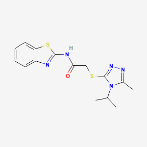 N-(1,3-BENZOTHIAZOL-2-YL)-2-[(4-ISOPROPYL-5-METHYL-4H-1,2,4-TRIAZOL-3-YL)SULFANYL]ACETAMIDE