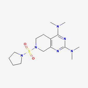 N,N,N',N'-tetramethyl-7-(pyrrolidin-1-ylsulfonyl)-5,6,7,8-tetrahydropyrido[3,4-d]pyrimidine-2,4-diamine