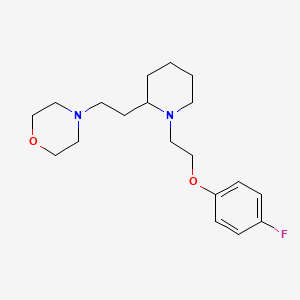 molecular formula C19H29FN2O2 B5422885 4-(2-{1-[2-(4-fluorophenoxy)ethyl]-2-piperidinyl}ethyl)morpholine 