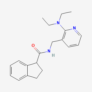 N-{[2-(diethylamino)pyridin-3-yl]methyl}indane-1-carboxamide