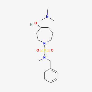 N-benzyl-4-[(dimethylamino)methyl]-4-hydroxy-N-methyl-1-azepanesulfonamide