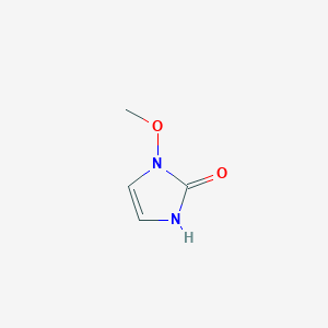molecular formula C4H6N2O2 B054230 1-Methoxy-1,3-dihydro-2H-imidazol-2-one CAS No. 116451-54-8